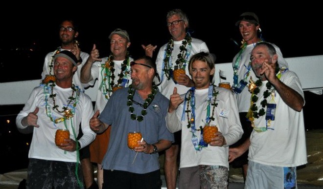 Transpac 2011 - McDowell, 2nd from left and crew. Photo Kimball Livingston Transpac © Kimball Livingston